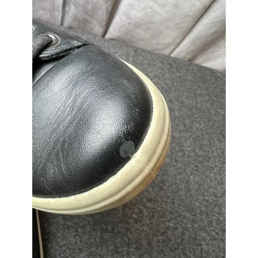 Ecco Womens Soft7 Sneaker Size 39 8.5 Black Leather Lace Up Comfy Shoe Trainer